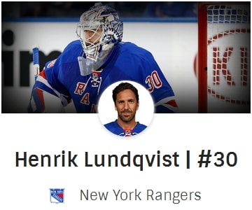 Henrik Lundqvist jerseys